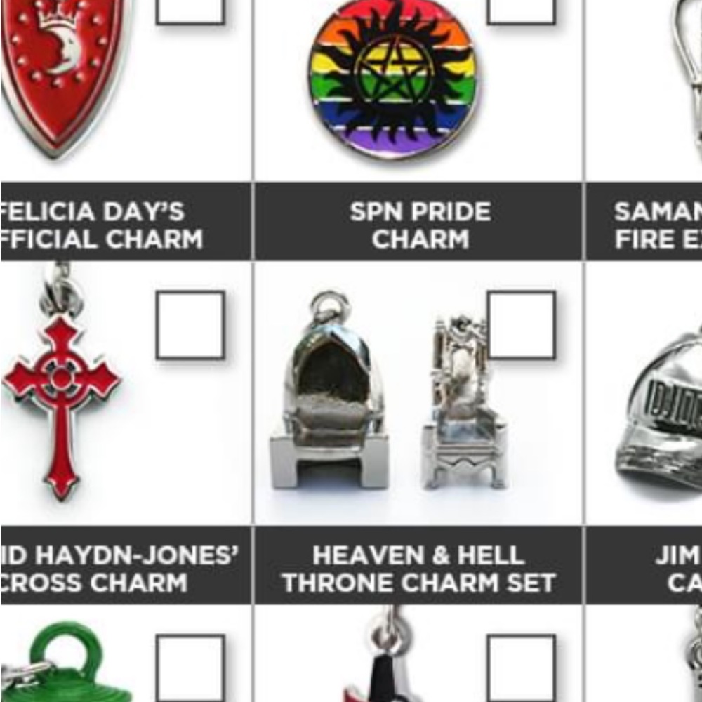 Supernatural Heaven & Hell Throne charms